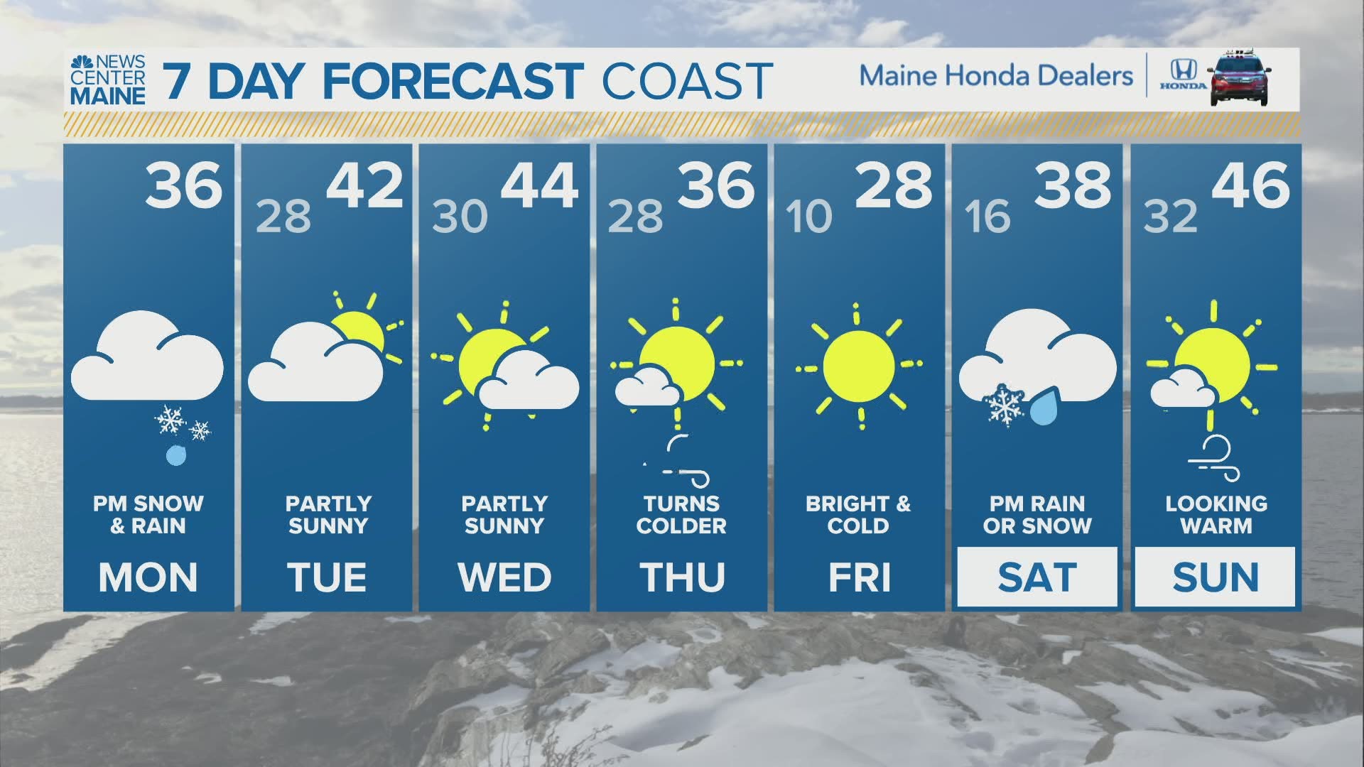 NEWS CENTER Maine Weather Video Forecast updated on Monday February 22 at 5am