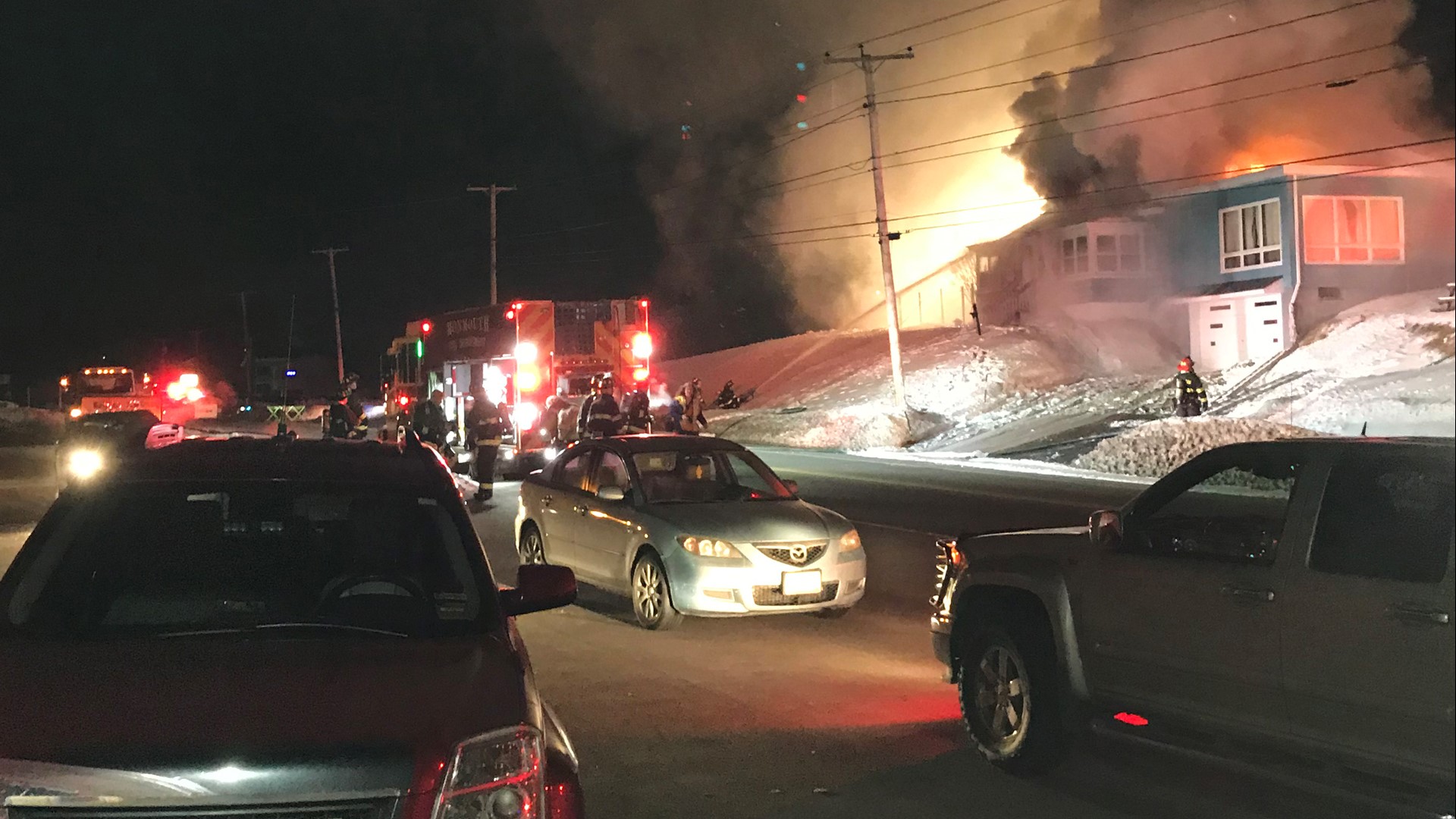 Crews fight fire in Sabattus