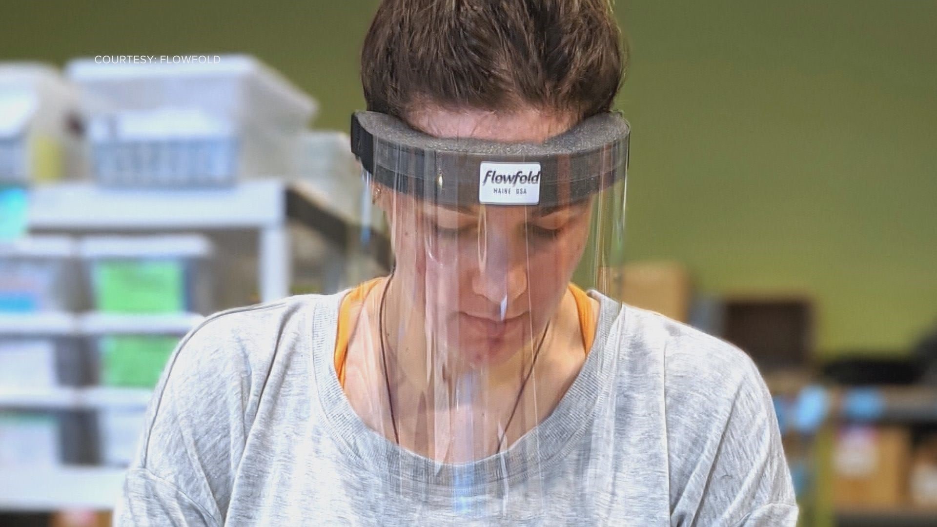 The Gorham-based company Flowfold designed and manufactured 1,000 plastic face shields for Maine Medical Center in just eight days.