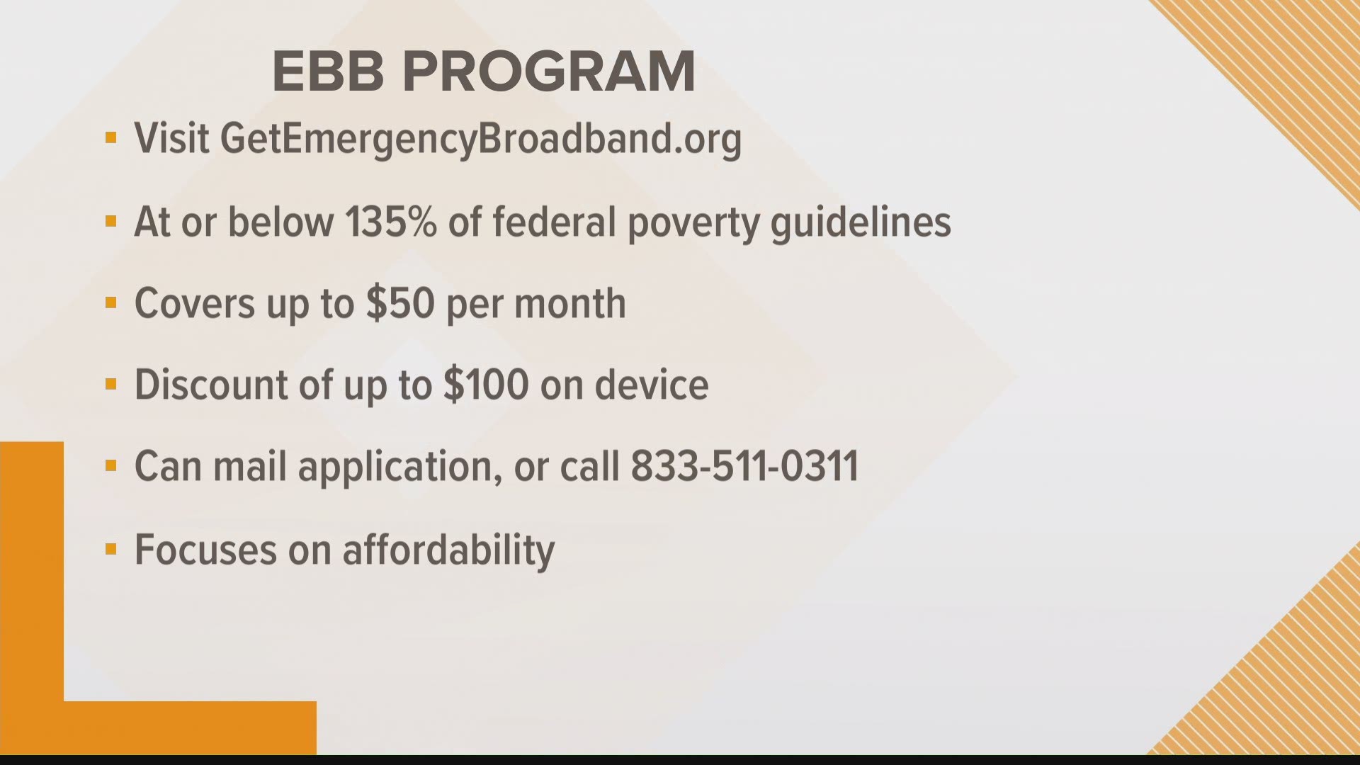 Emergency broadband benefit program | newscentermaine.com