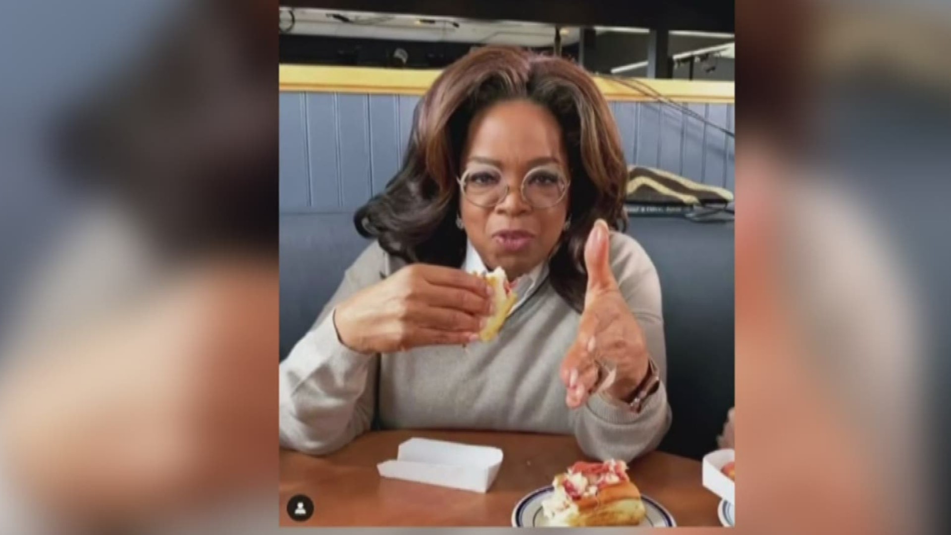 Oprah came to Maine for the first time and had her first lobster roll at Dolphin Marina in Harpswell.