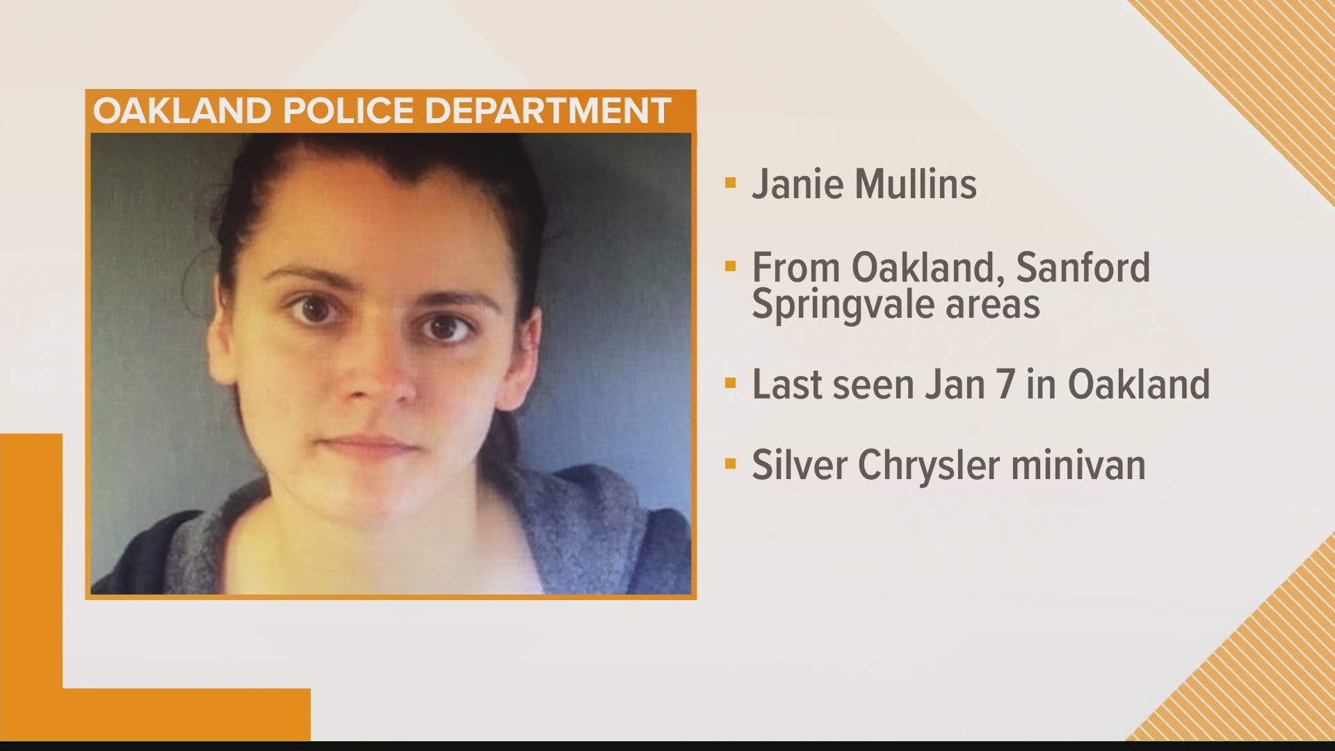 Police in Oakland are asking for help finding a woman who has been missing for a week