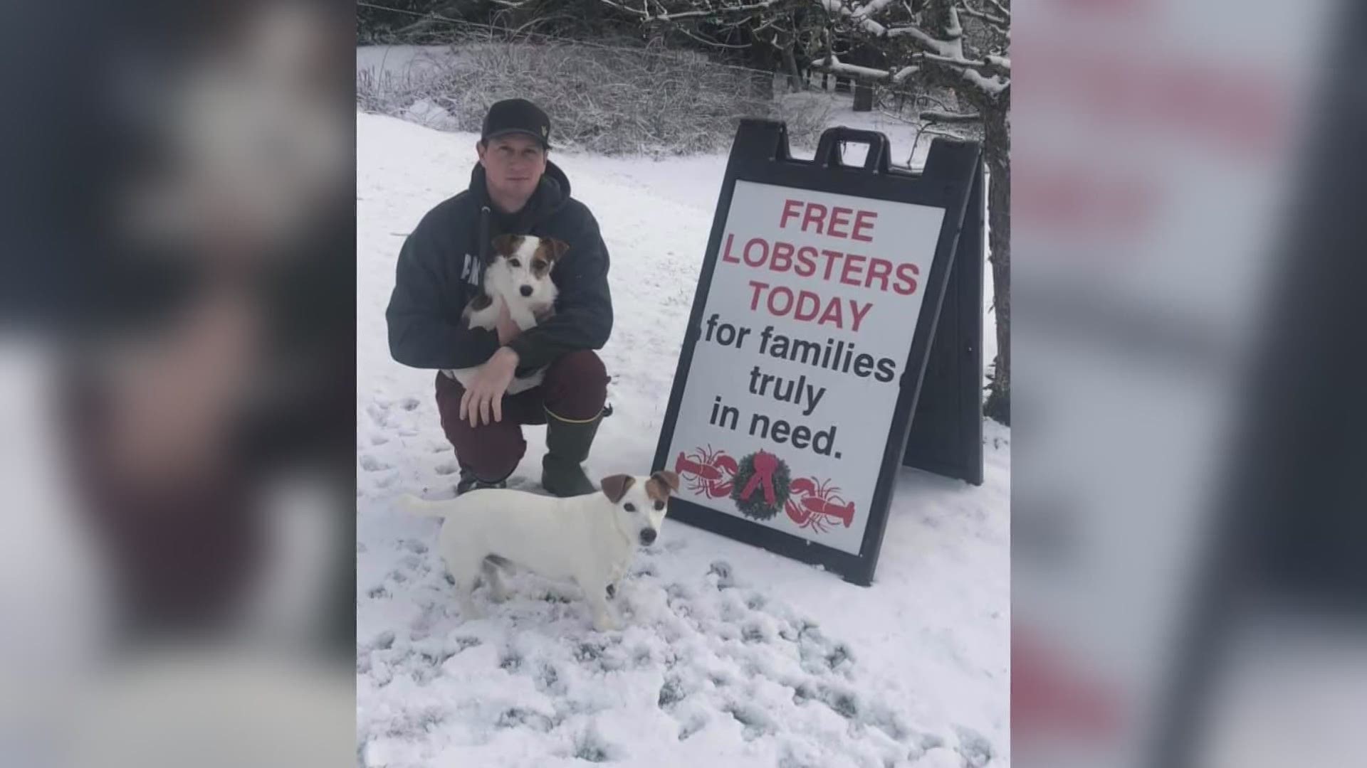Noah Ames will be giving away free lobsters to families in need on December 24th. Ames says he started the tradition six years ago, and it has continued to grow.