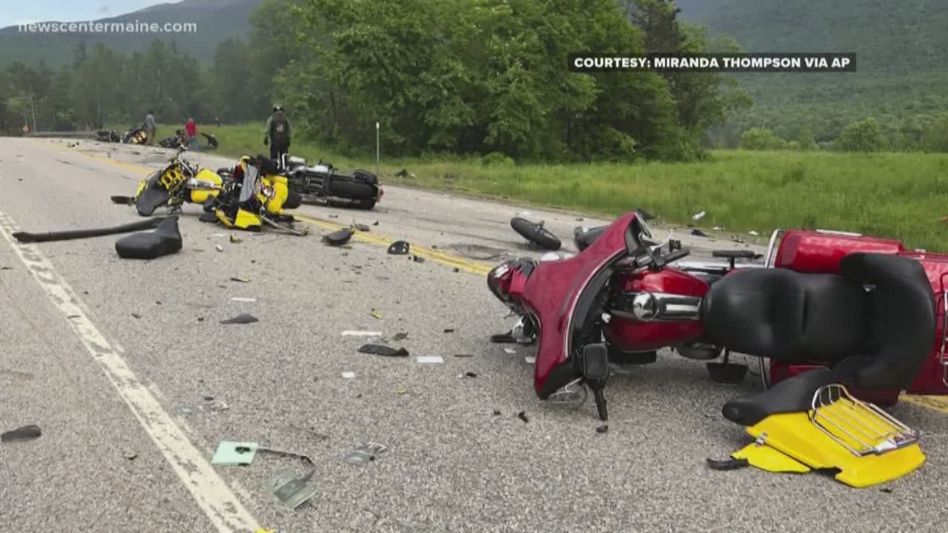 7 motorcyclists die in crash with pickup in Randolph, New Hampshire