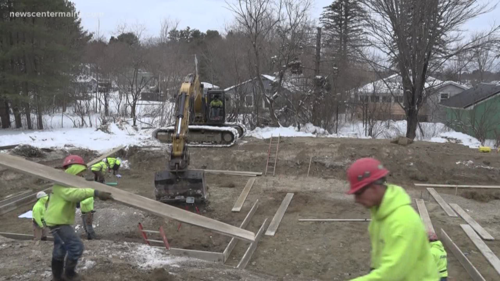 The Greater Bangor Habitat for Humanity is laying the foundation down for a first of its kind complex in eastern Maine.