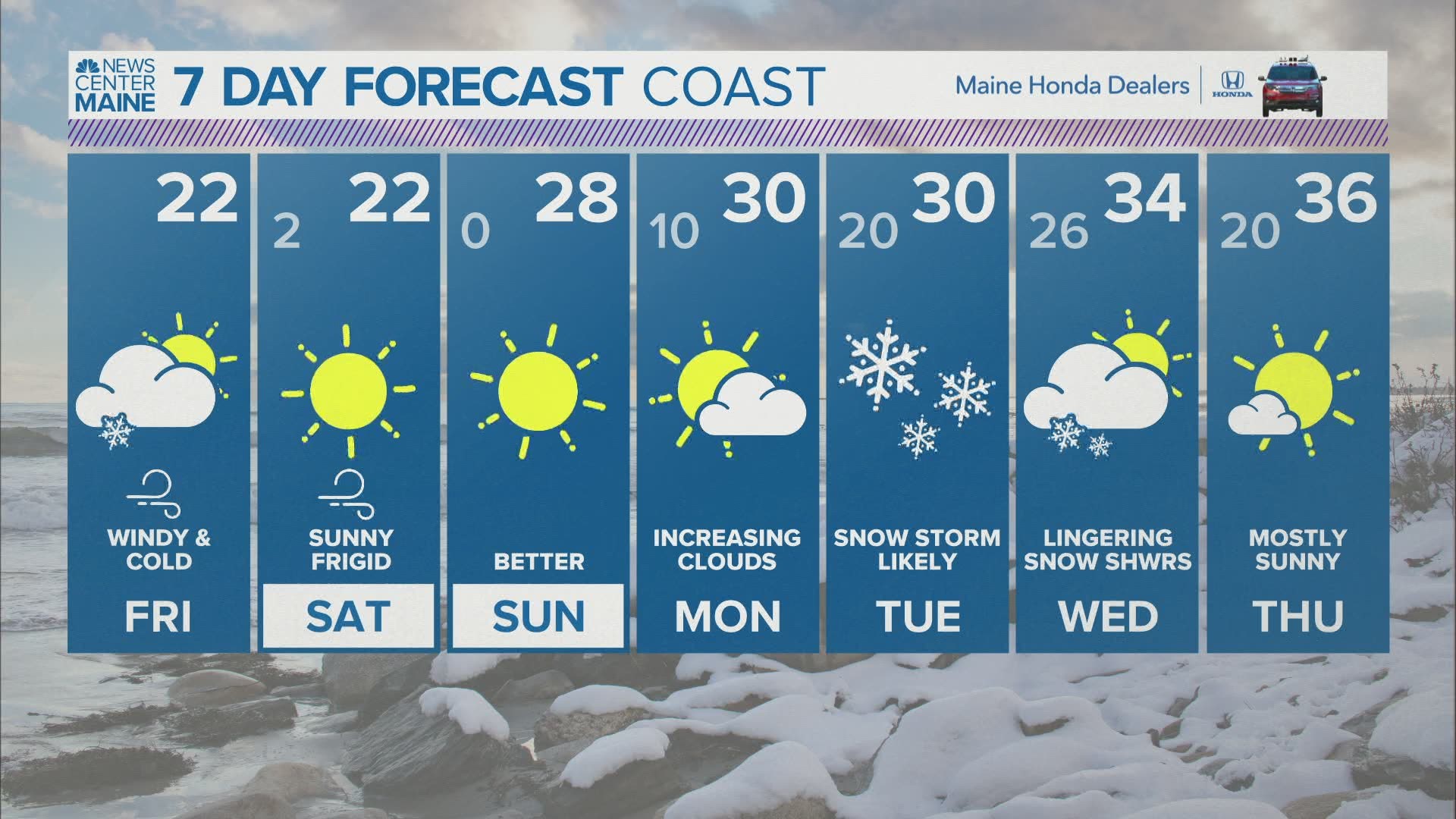 NEWS CENTER Maine Weather Video Forecast updated on Friday January 29 at 1230pn