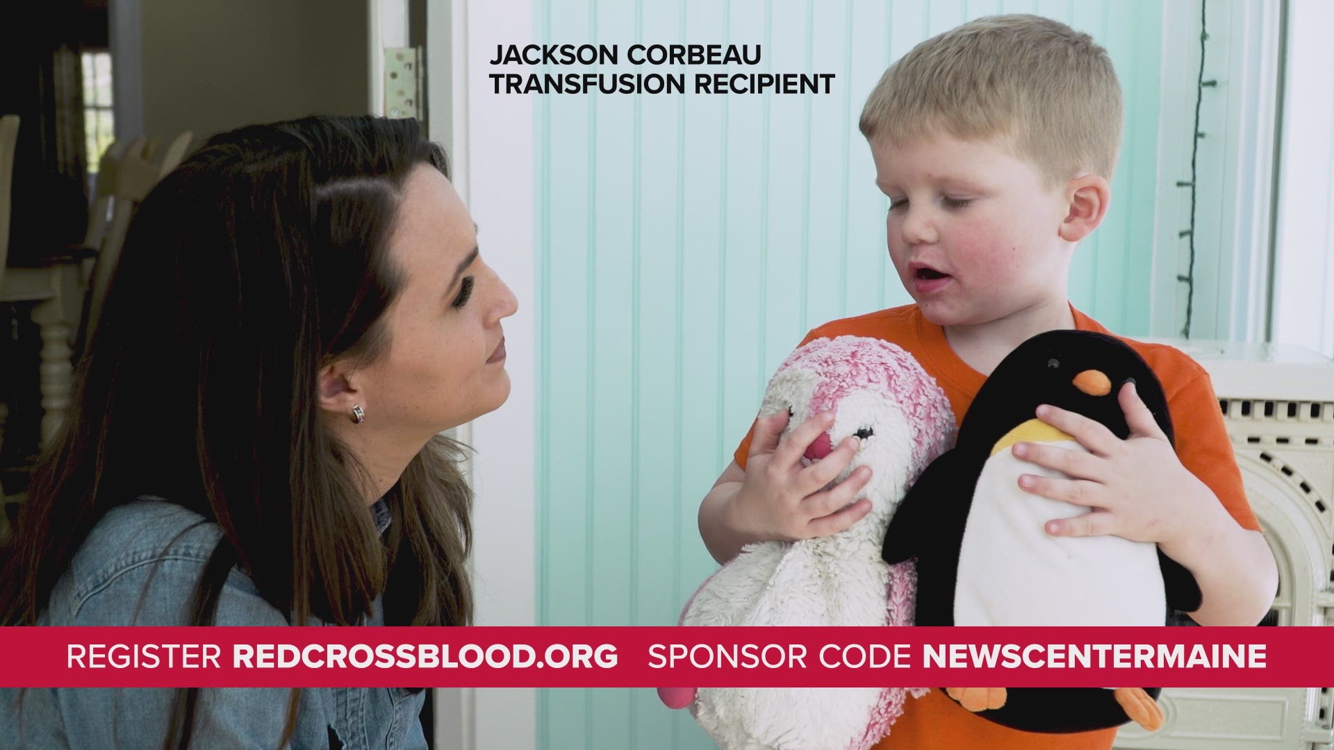Jackson Corbeau is a transfusion patient who is alive today because of those that donated blood.
