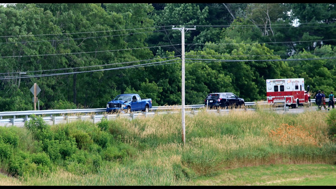 Images from Route 25 crash in Gorham