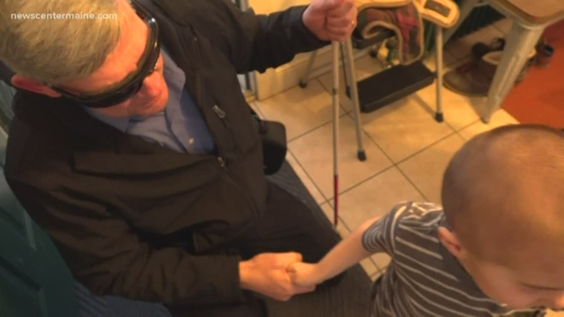 Blind boy's story resonates with blind man who uses new technology to 'see' again