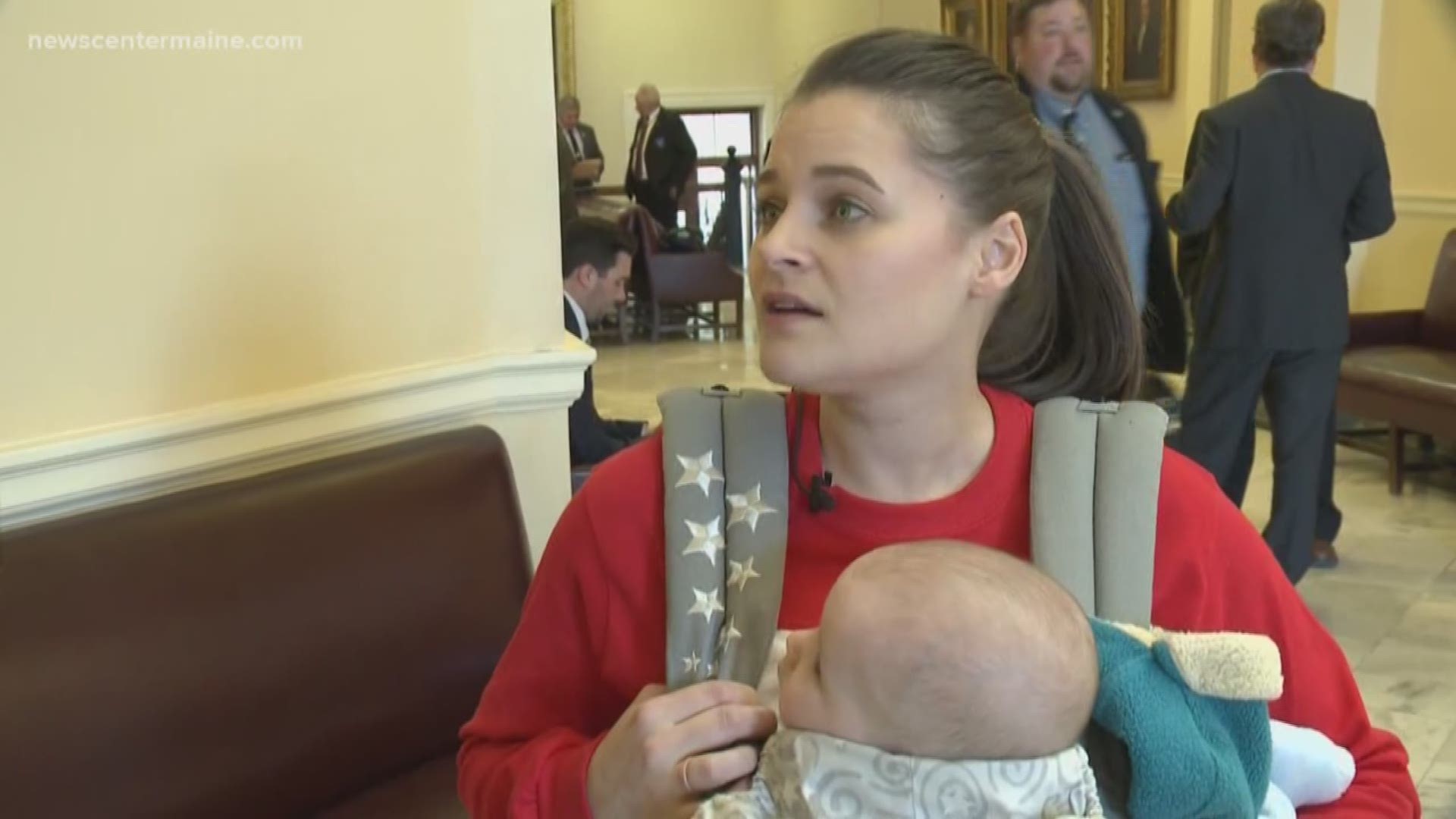 Mothers brought their children to the State House Tuesday, Feb. 19 to fight against a new bill that could enforce mandatory vaccinations for kids.