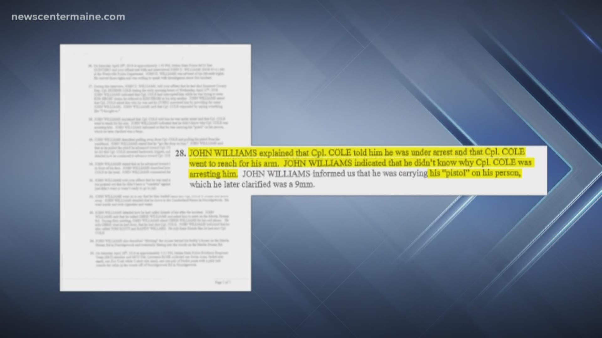 NOW: Affidavit unsealed in Cpl. Cole murder