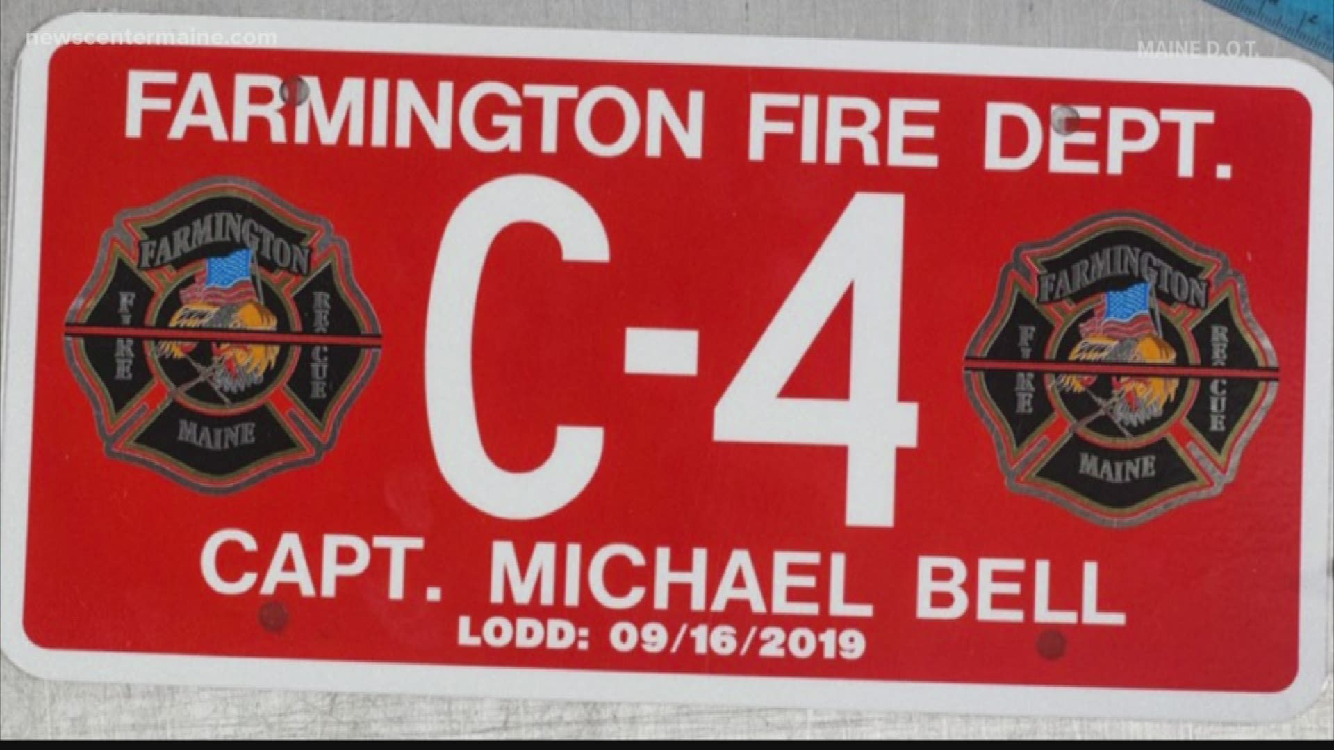 MDOT creates plate to honor Farmington Fire Capt. Michael Bell