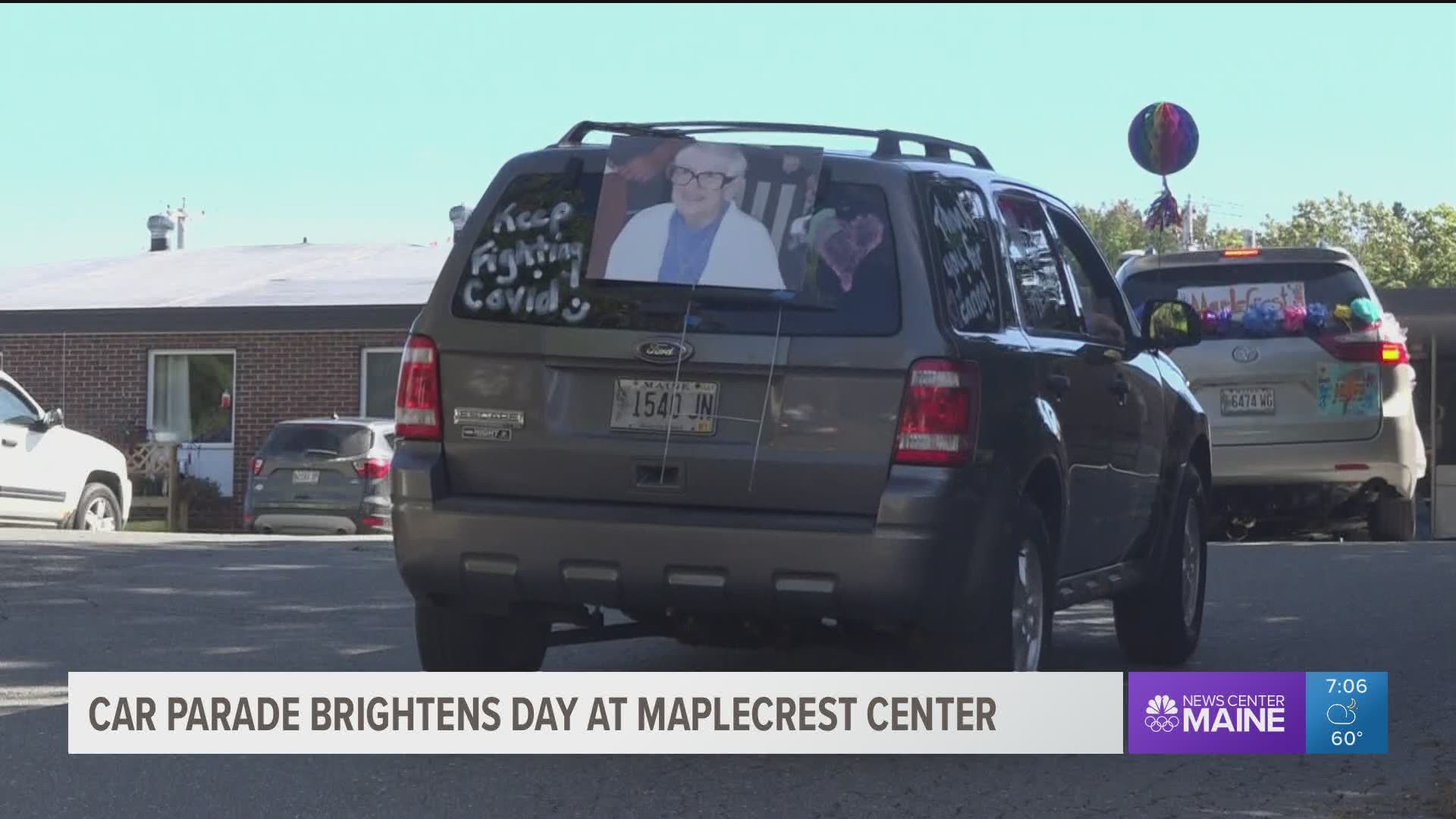 Car parade brightens day at Maplecrest Center