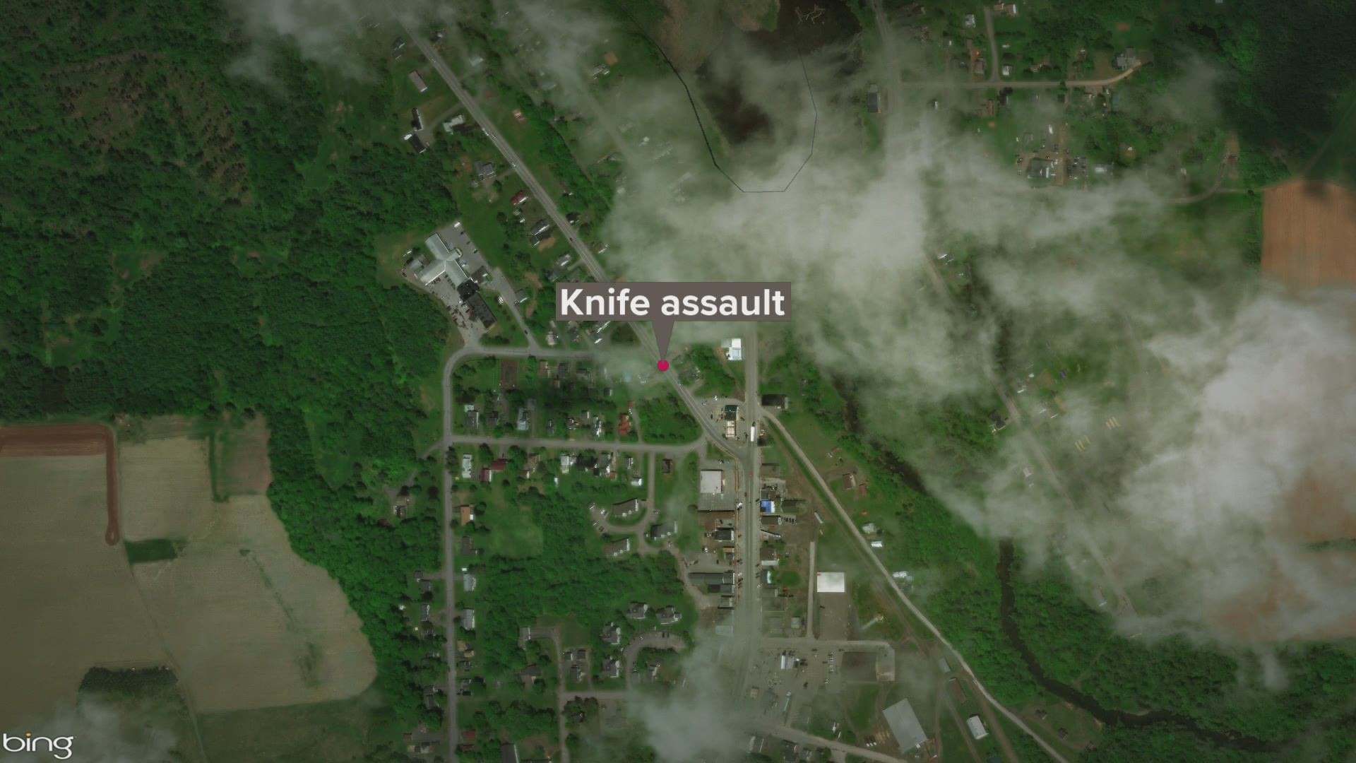 A man from Aroostook County us behind bars Sunday night, facing felony charges for attacking another man with a knife.