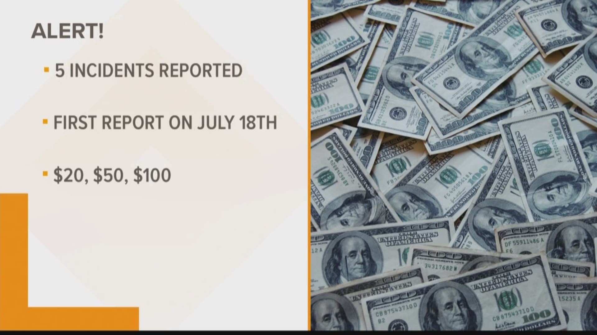 Wells Police are warning everyone about fake bills. Officers say several banks and businesses have reported fake bills have been used in the last couple of weeks.