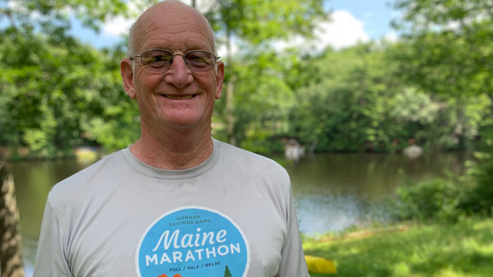 68-year-old Allyn Genest of Sanford has run 461 road races over the last decade and has finished each one.