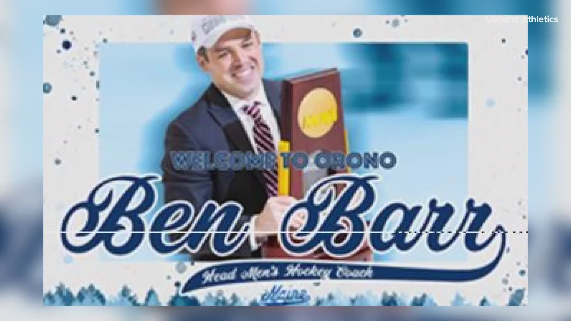U-Mass associate head coach Ben Barr has just been named the head coach of the Black Bear men's hockey team.