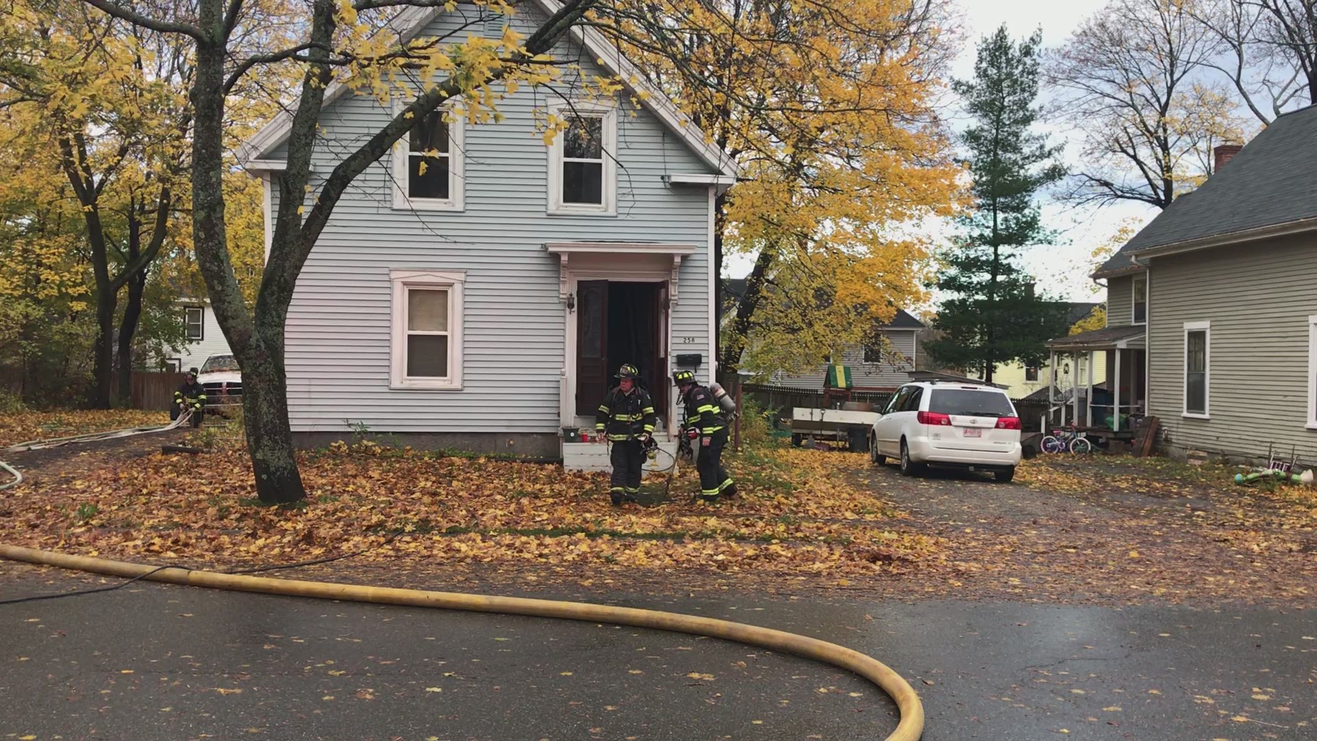 When firefighters arrived at the house on Essex Street they say the house was filled with smoke, there was a fire in the kitchen and one man was unconscious.