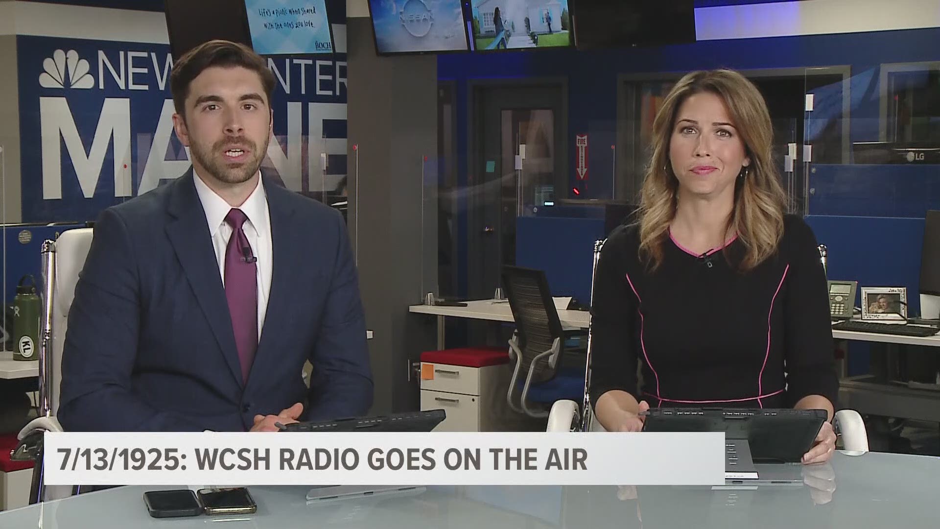 We're going back in time to visit WCSH's past on its  call letters anniversary