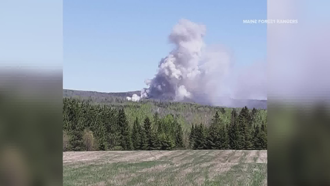 Fire crews respond to landfill fire in Presque Isle