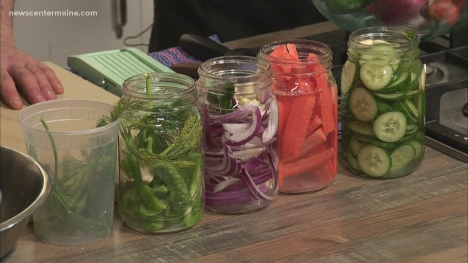 Thistle Pig's Chef Ben Hasty shows us an easy way to make pickles.