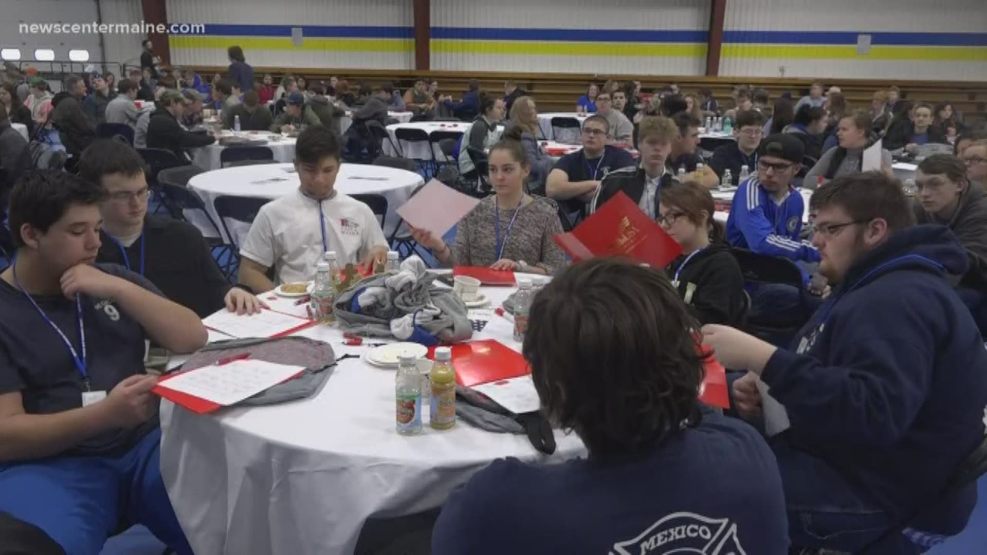 Eastern Maine Community College hosted more than 200 students from all over Maine for a conference about skills training.