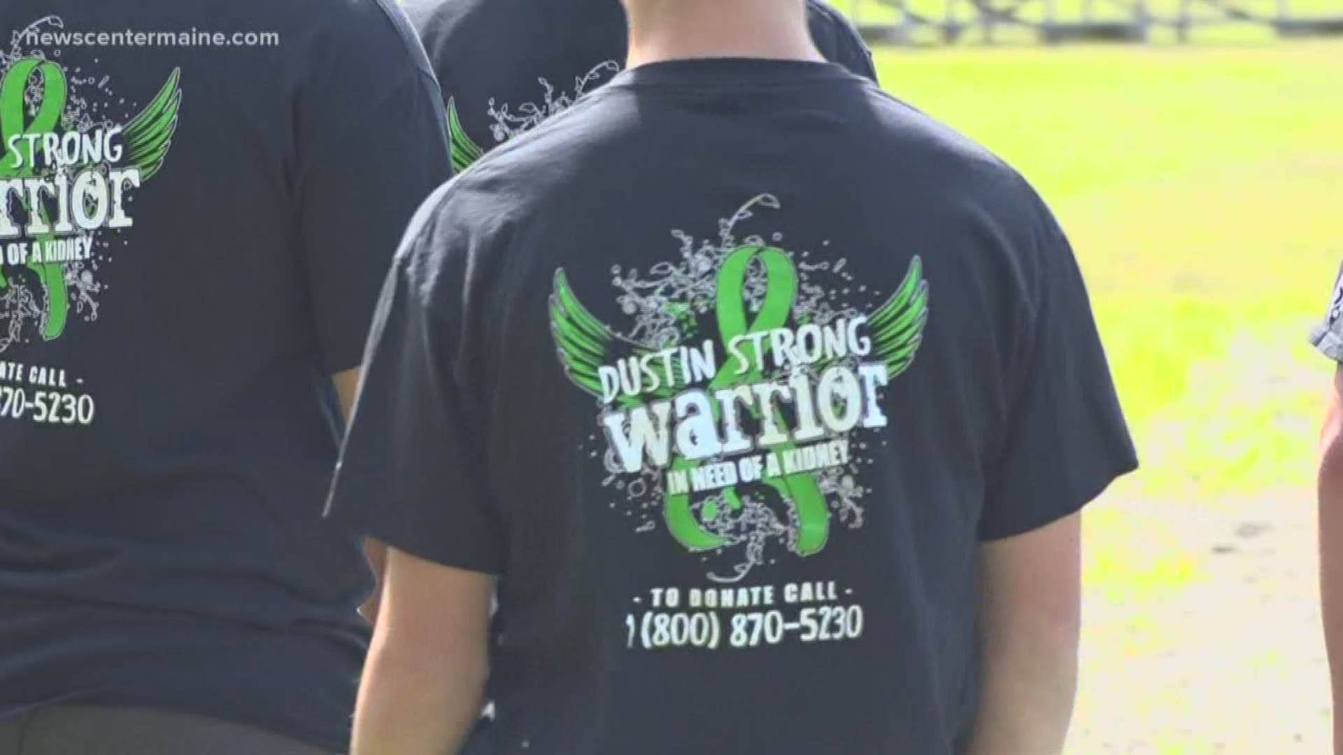 More than 100 people came out to support the kickball fundraiser for Bucksport local Dustin Robbins