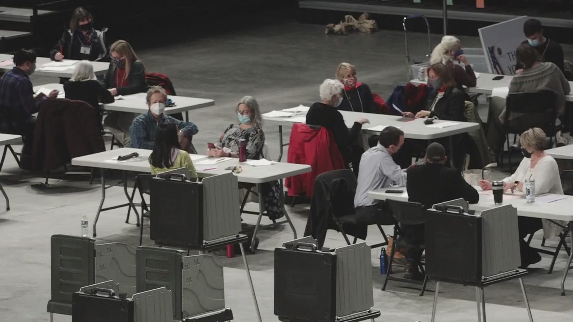 Many of the half-million absentee and early voting ballots are still being counted.