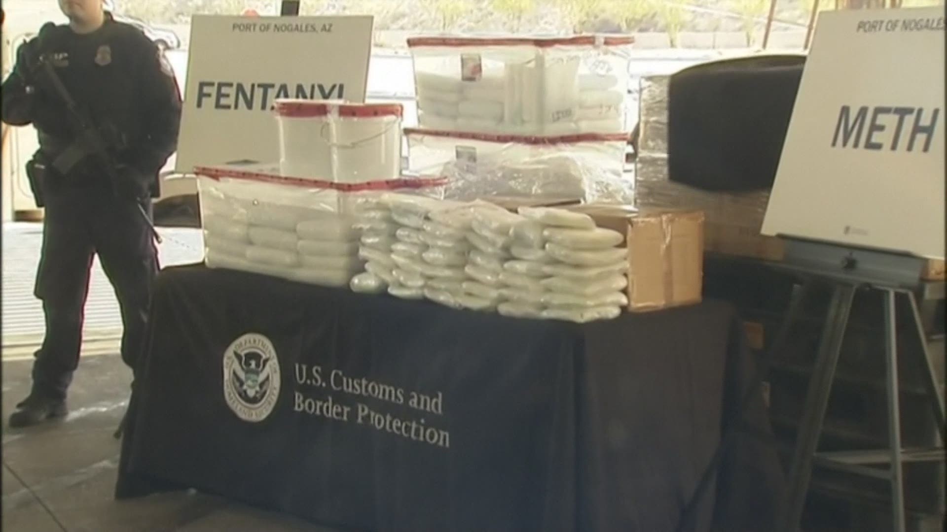 Customs and Border Protection reports its largest fentanyl bust ever, seizing 254 pounds of the opioid in Arizona at the southern border.