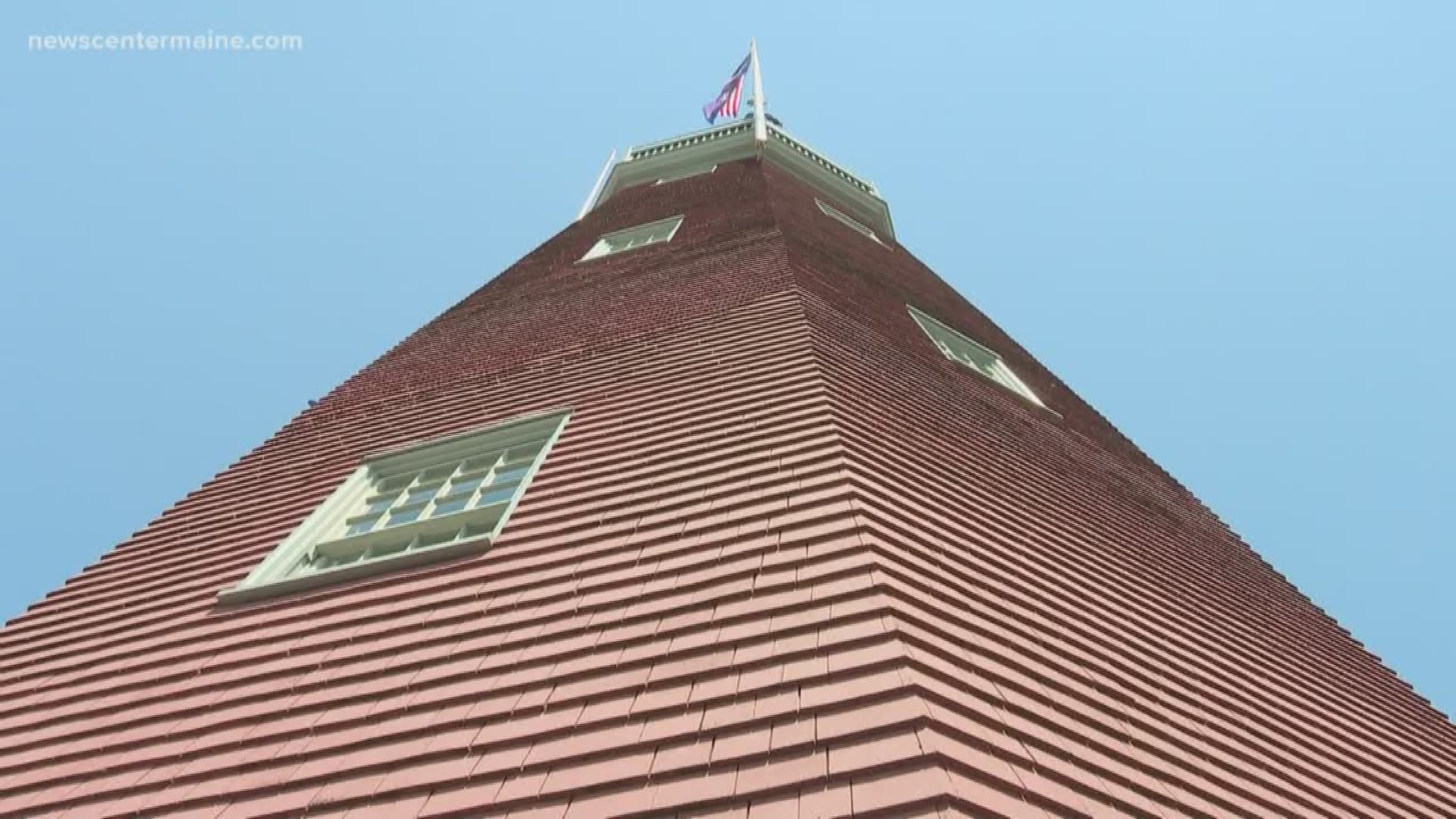 The Portland Observatory celebrated Flag Day on Friday by giving all visitors free admission.