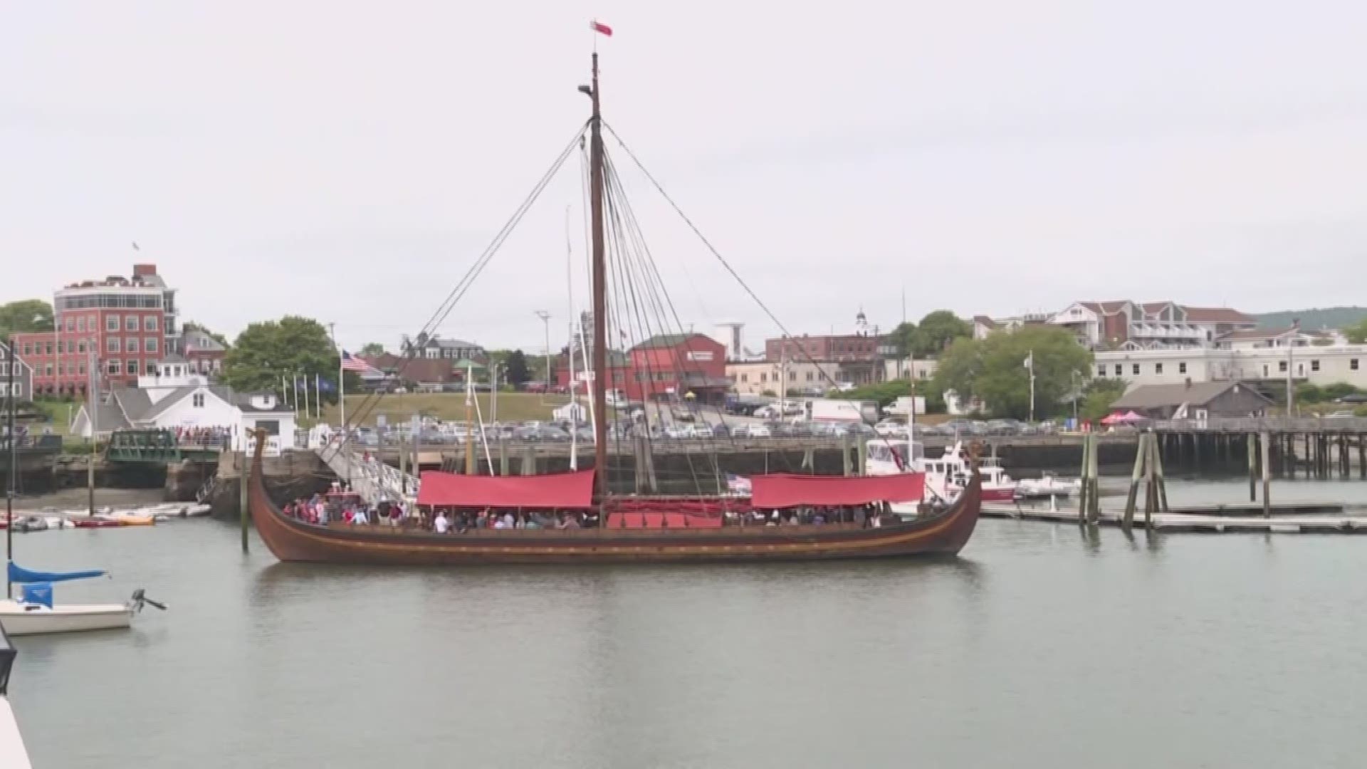 Viking ship visits Maine