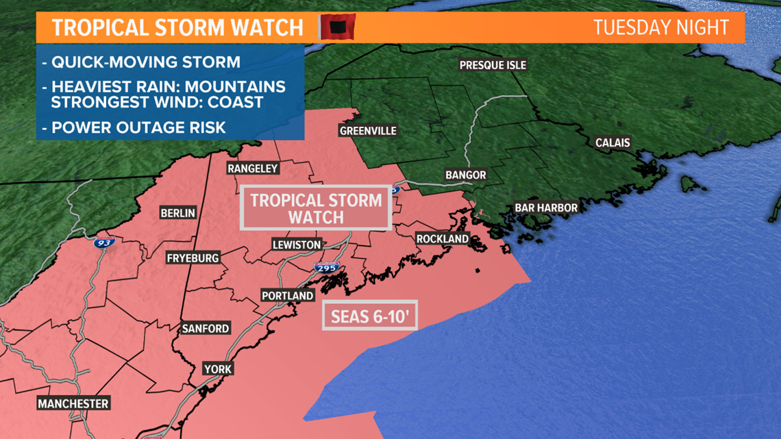 Tropical Storm Watch issued for Maine as Isaias moves north ...