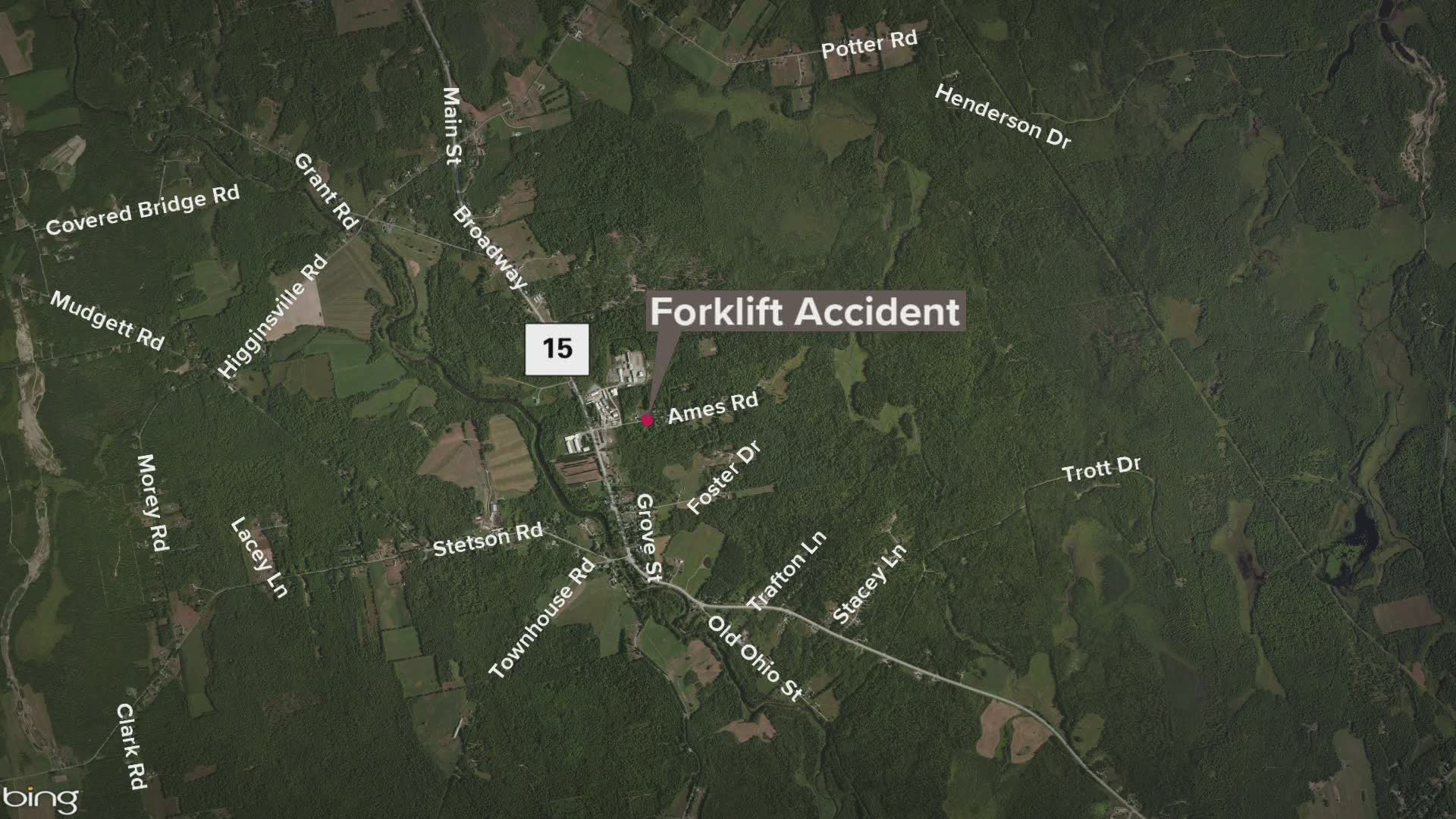 Maine Man Dies In A Forklift Accident Tuesday Newscentermaine Com