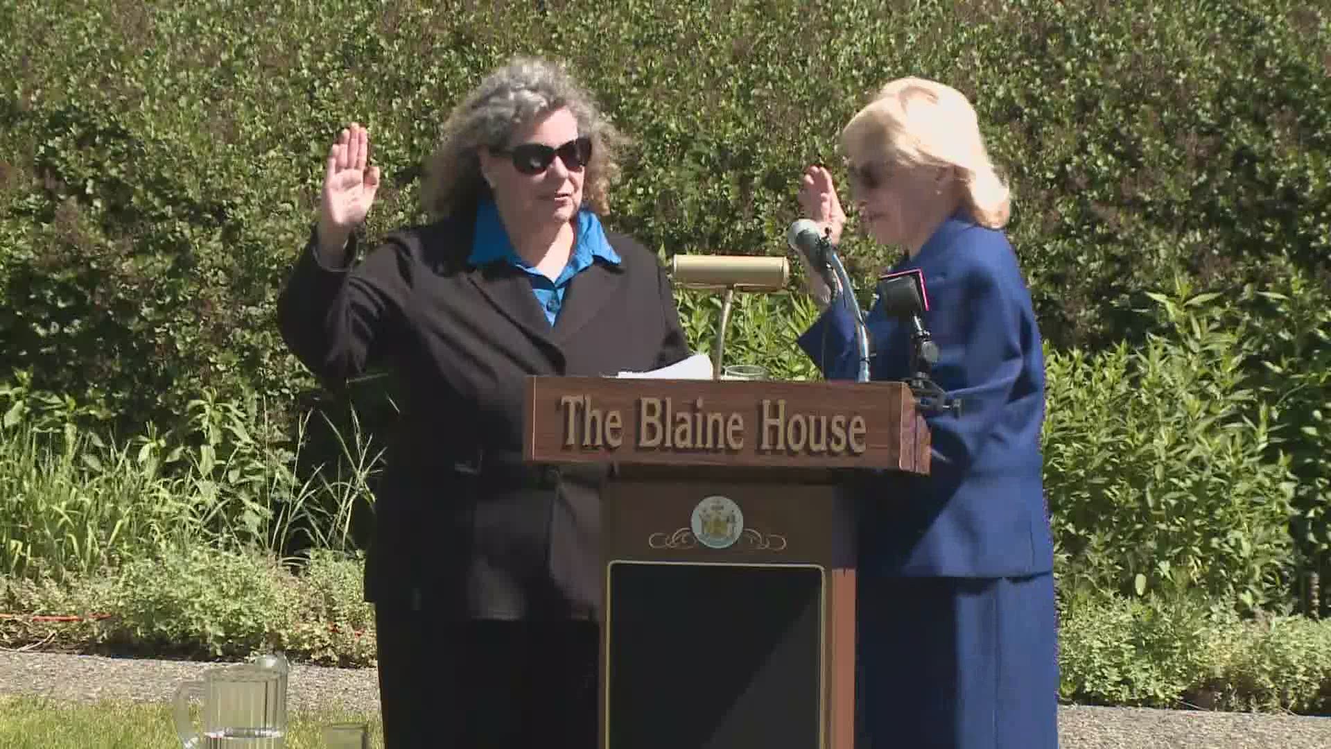 Maine's new Chief Justice is officially at work.
