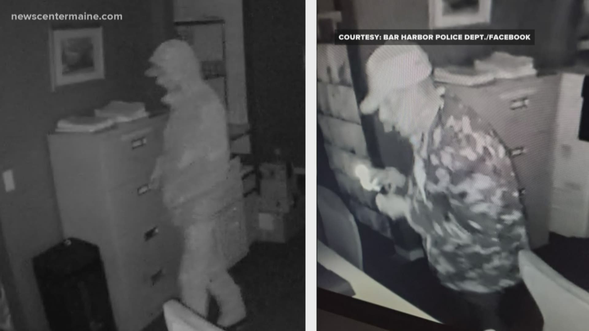 Police in the Bar Harbor area are asking for help identifying two men who committed a burlary.