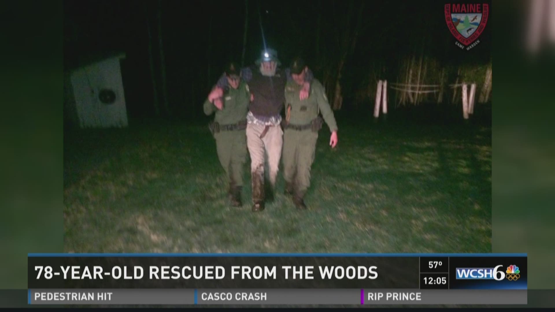 78-year-old rescued from the woods