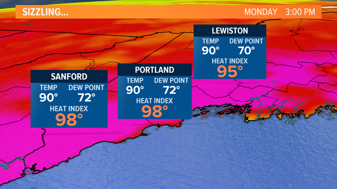 Hot Maine weather: Heat Advisory issued for a second day