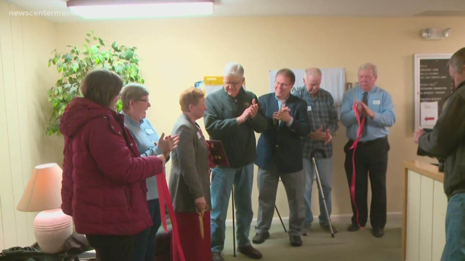 The Maine Parkinson Society cut the ribbon on its new location in Brewer on Tuesday.