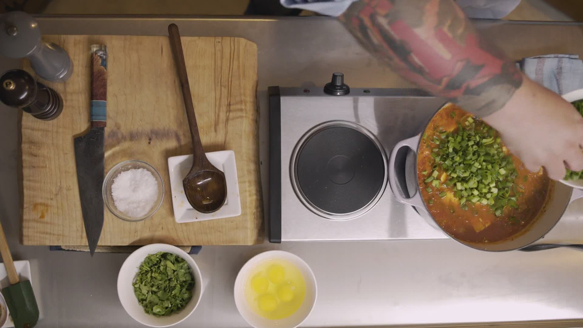 Food writer Joe Ricchio shows us how to make Kimchi Tofu Stew