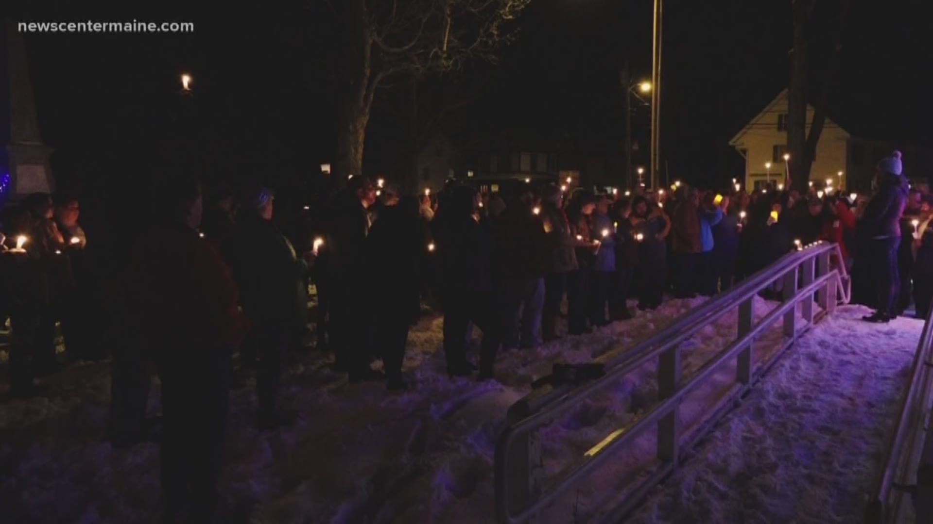 Family, friends and community members grieve together over the loss of South Paris couple.