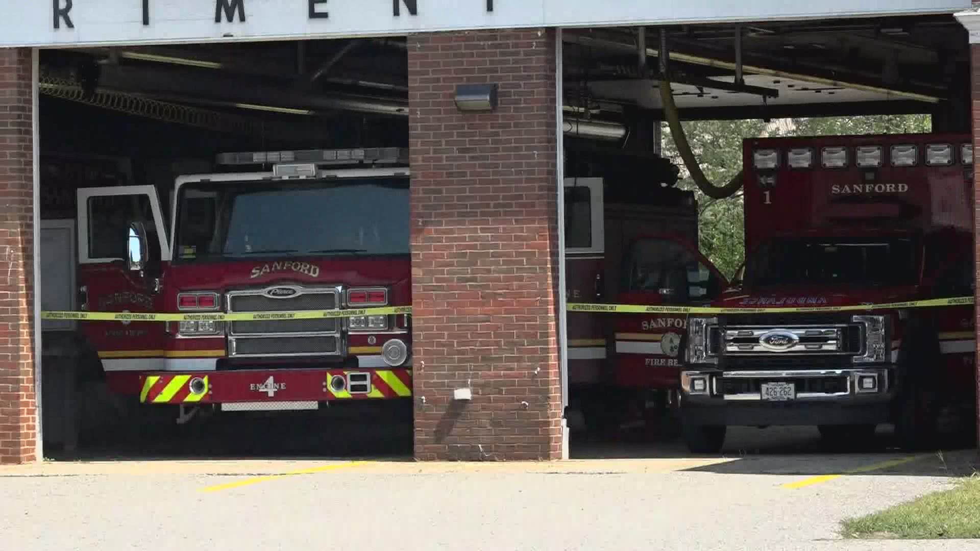 COVID-19 outbreak at Sanford Fire Department impacts two other towns