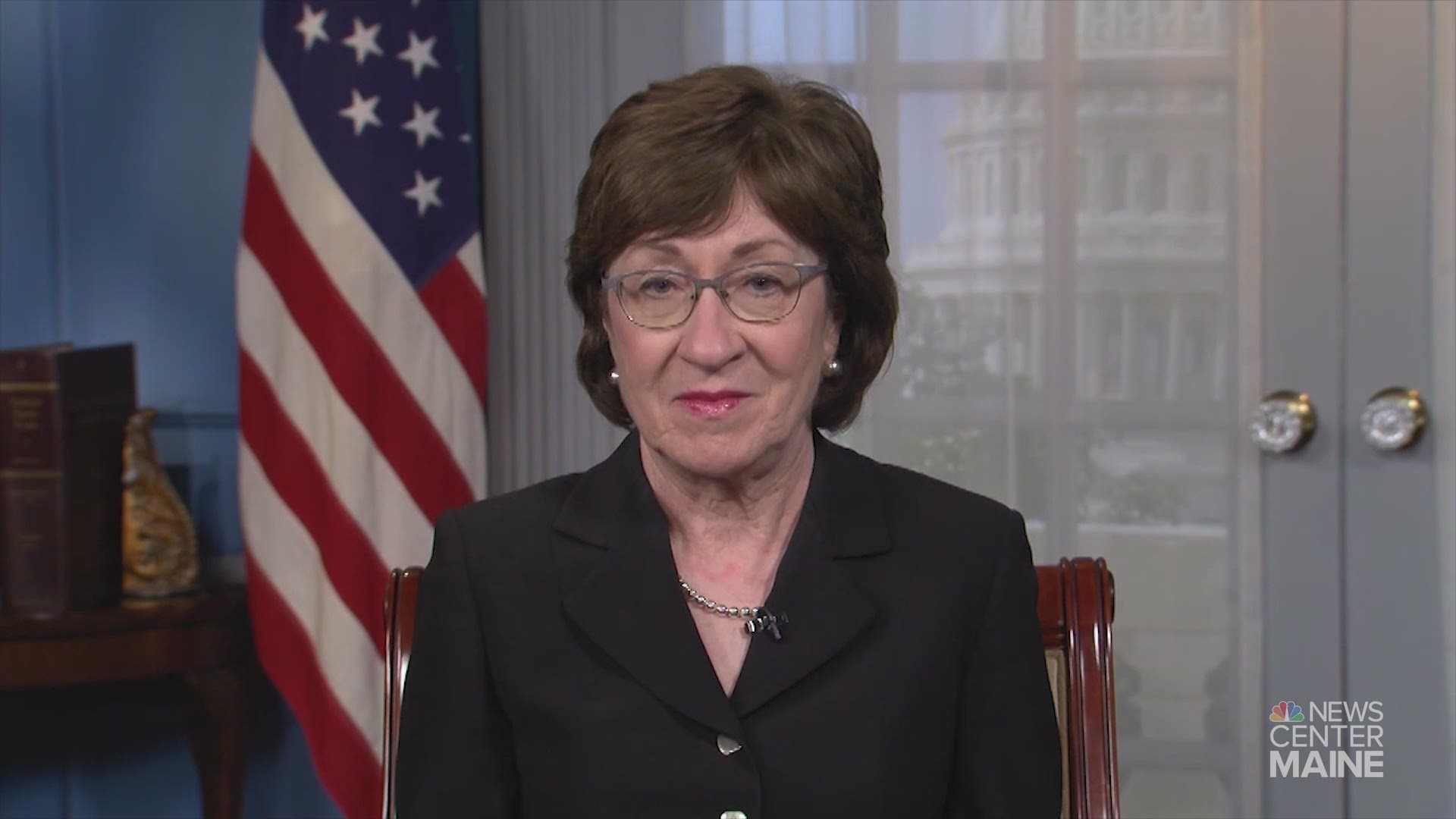 Sen. Susan Collins talks about the TICK Act, or the Identify, Control, and Knockout Act, legislation she and Sen. Tina Smith, D-Minn., introduced May 23.