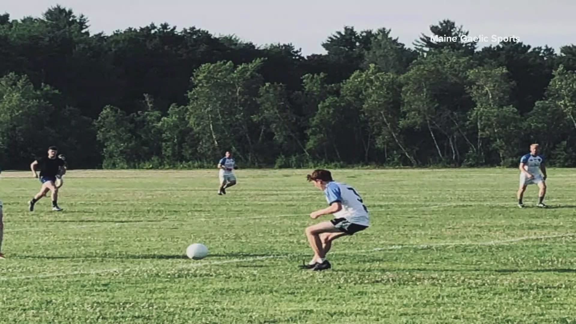 The South Portland group is offering players the opportunity to play some Gaelic Football, something they say is a mixture of soccer, basketball and rugby.