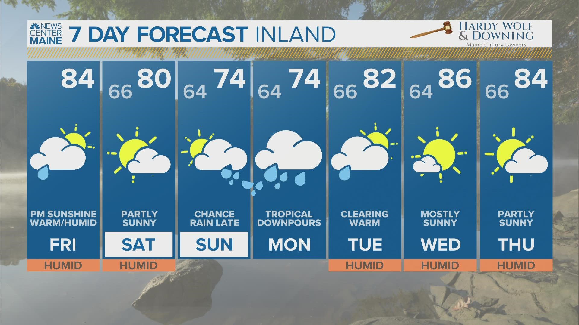 Maine weather Rain and wind from Henri Sunday night and Monday