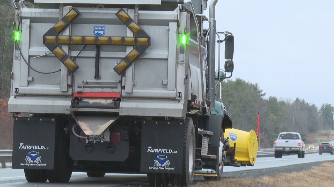 Green is the new orange for Maine plows during weather