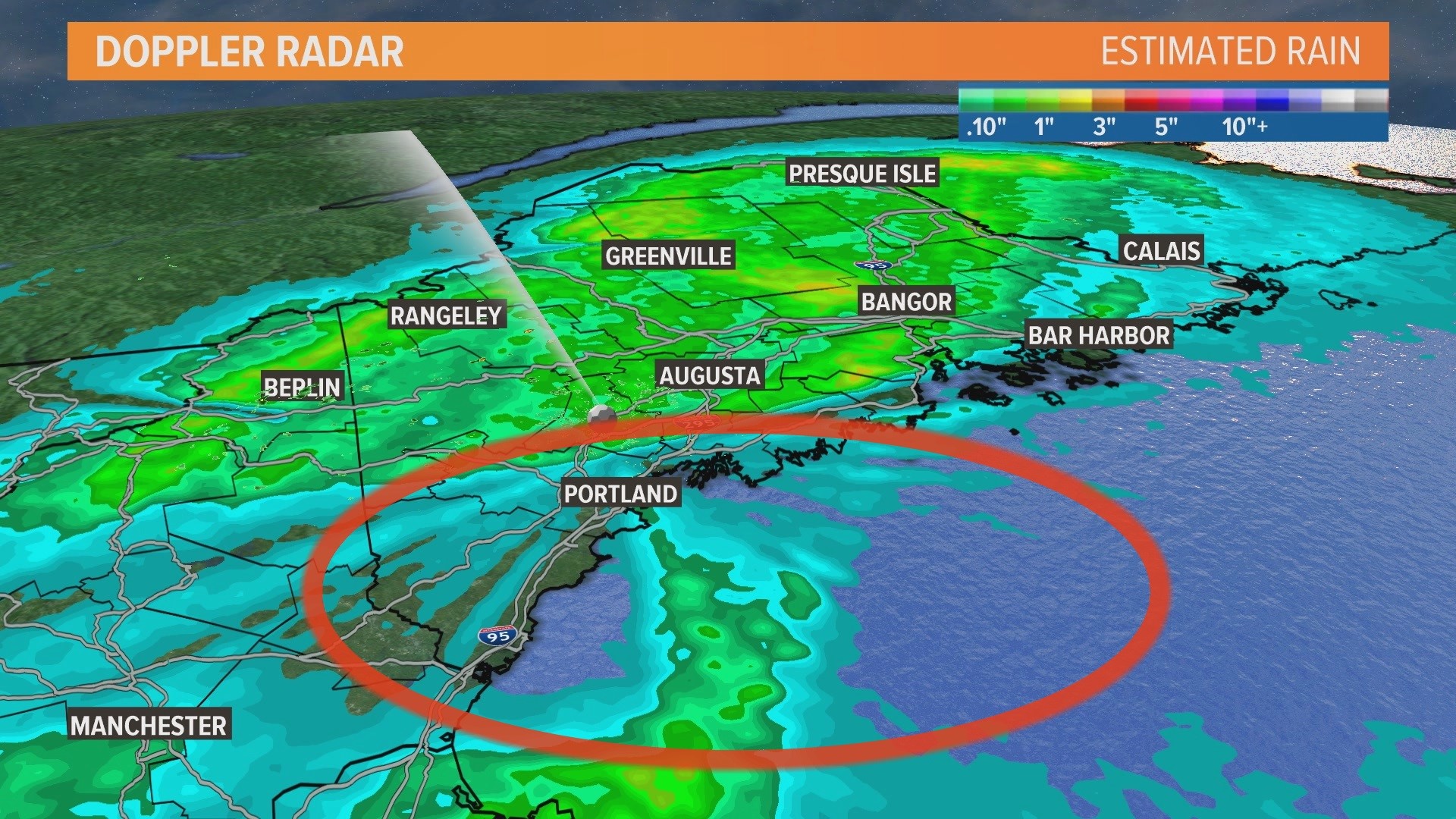 Southern Maine radar 'blocked' by trees, affecting quality of data