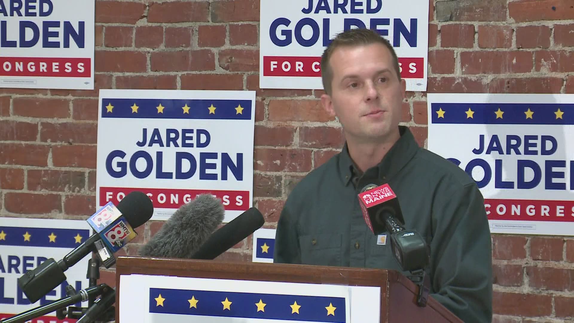 In the race for Maine's 2nd congressional district, congressman Jared Golden takes home the win.