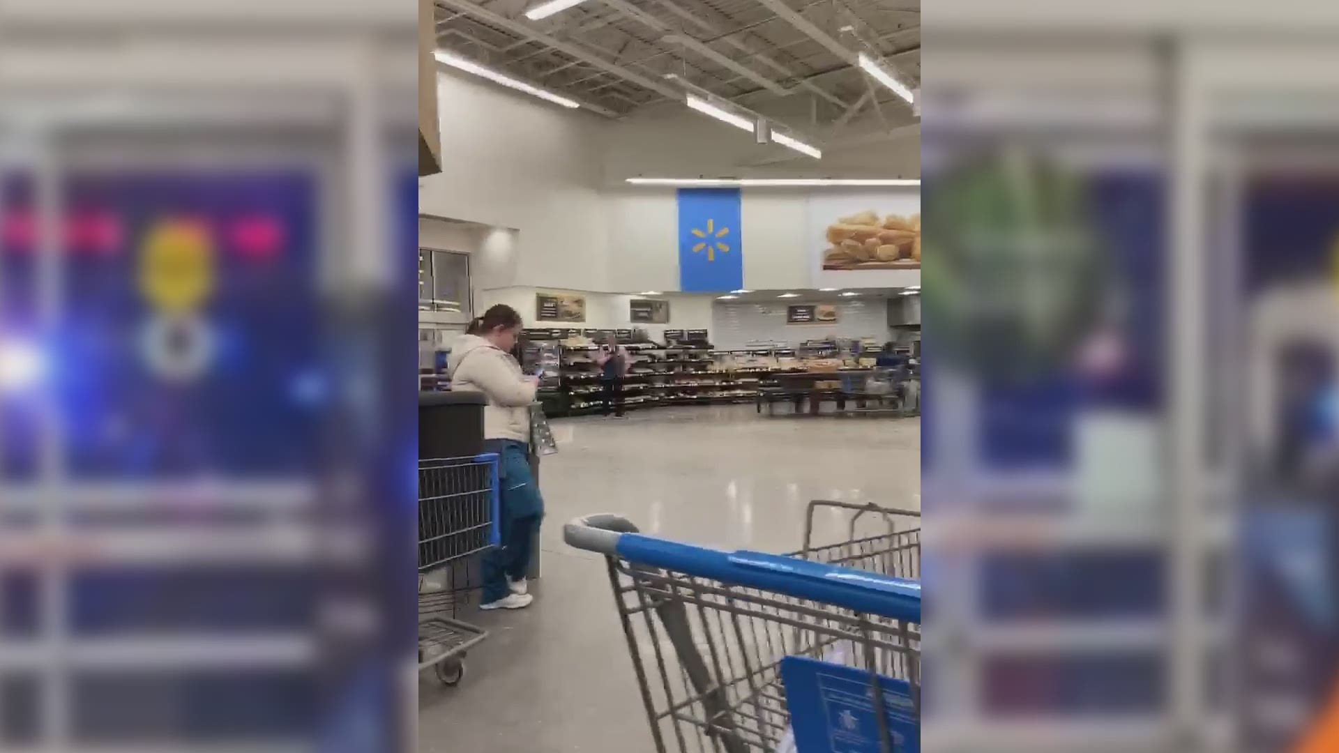 Customers sent video while they were locked down at the Scarborough Walmart