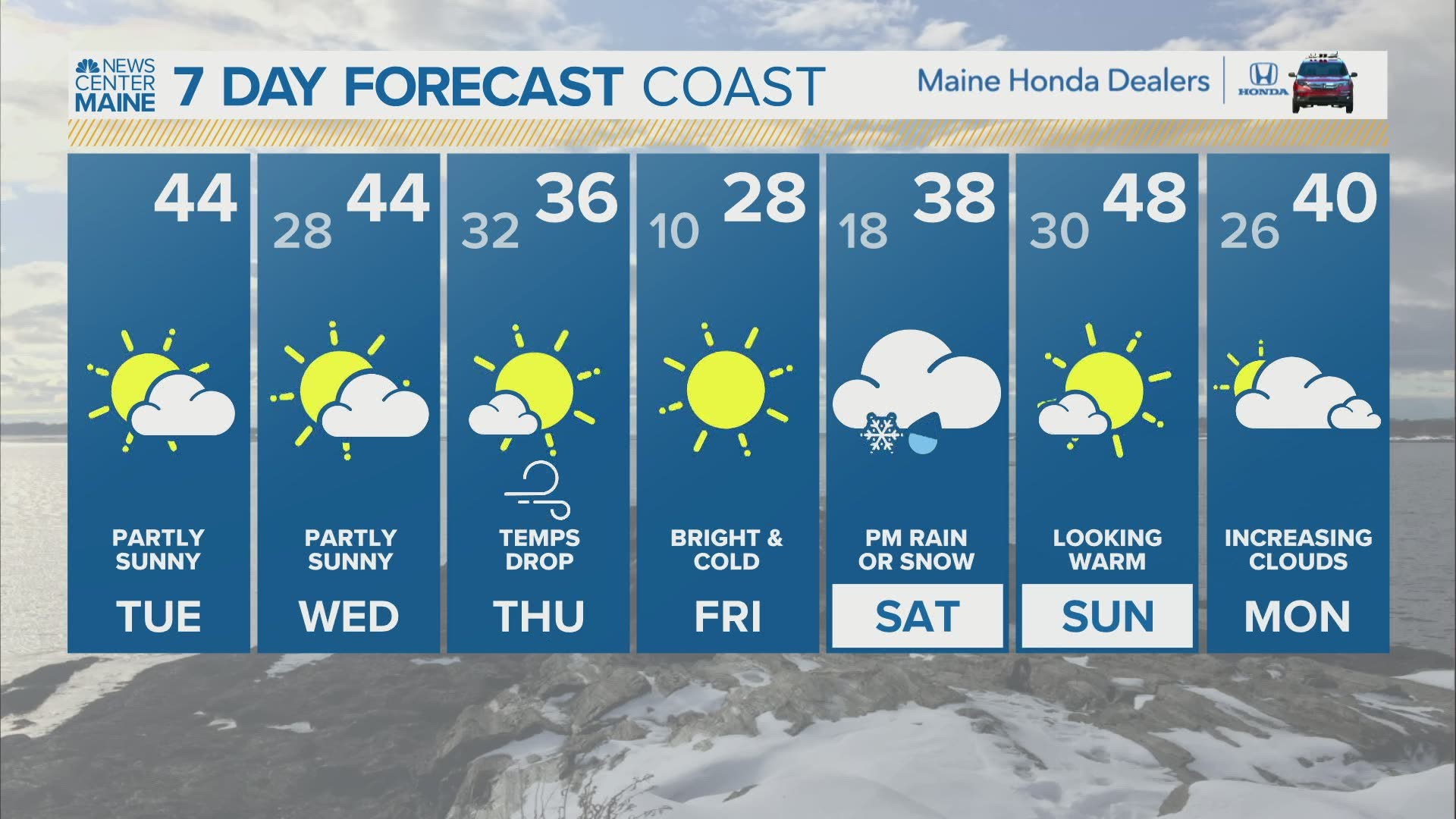 NEWS CENTER Maine Weather Video Forecast updated on Tuesday February 23 at 5am