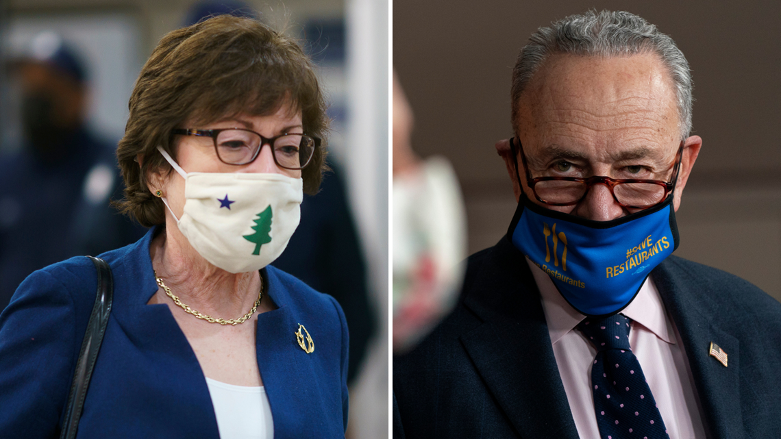 'I thought that Leader Schumer's comments were bizarre': Collins, Schumer exchange jabs over …